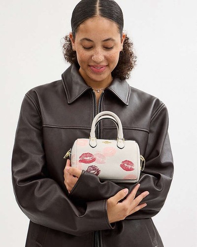 NWT Coach Mini Rowan Crossbody Bag With Lips Print CZ944 - Picture 4 of 16