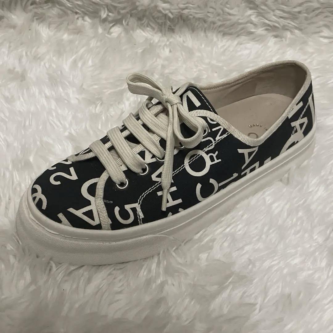 Chanel Sneakers Shoes Coco Mark Alphabet Black Size 36 US About6 For Women thumbnail 5