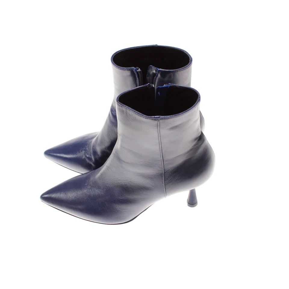 AGL NWB Botas de Tacón Alto Talla 39/9 EE. UU. En Azul Sólido Ide Bootie Foto 3 de 4