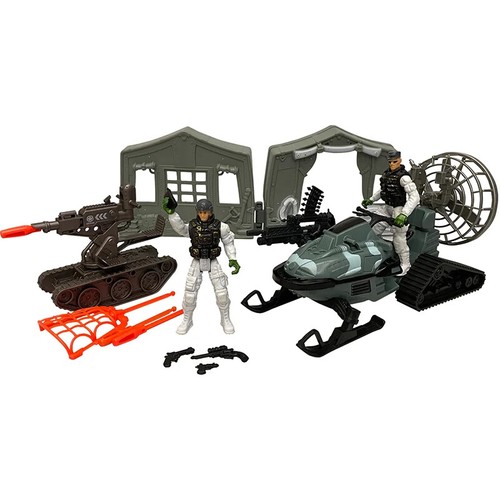 DIY Special Army Forces Military Snowmobile Tank Military Weapon Soldiers Toy - Imagen 4 de 6