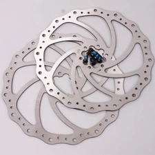 MTB Bike 160/180/203mm Disc Brake 6 Bolts Rotor PM/IS Brake Adapter Caliper CNC