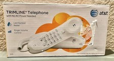 NEW AT T White Handset Trimline Telephone TR1909 w/Caller ID  Call Waiting 3
