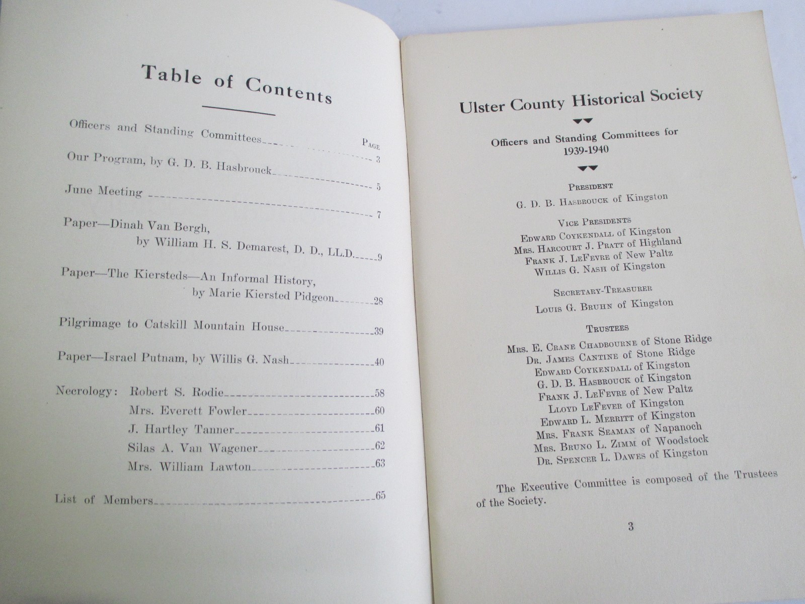 Proceedings of the ULSTER COUNTY (NY) HISTORICAL SOCIETY 19381939 eBay