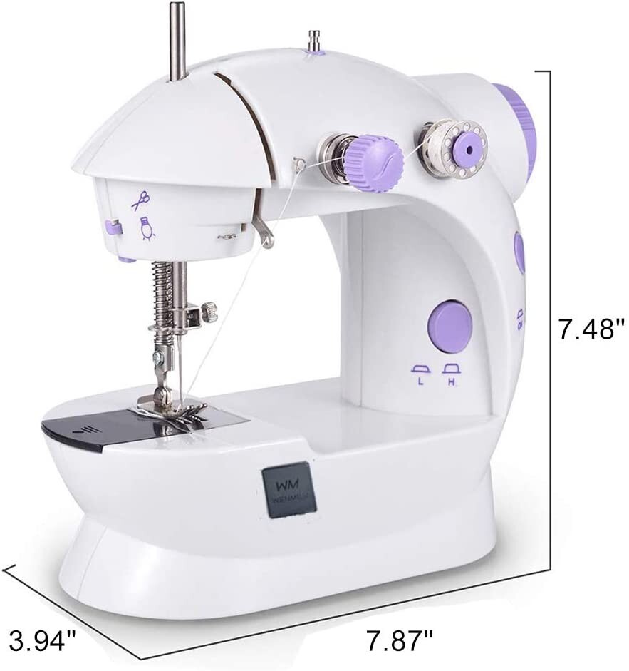 Machine à coudre compacte et légère avec double fil pour tissu