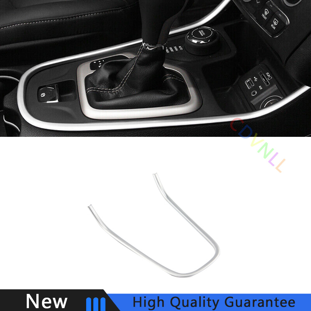 For Jeep Cherokee 2014-2018 Matte Silver Central Console Gear Shift U Type Trim