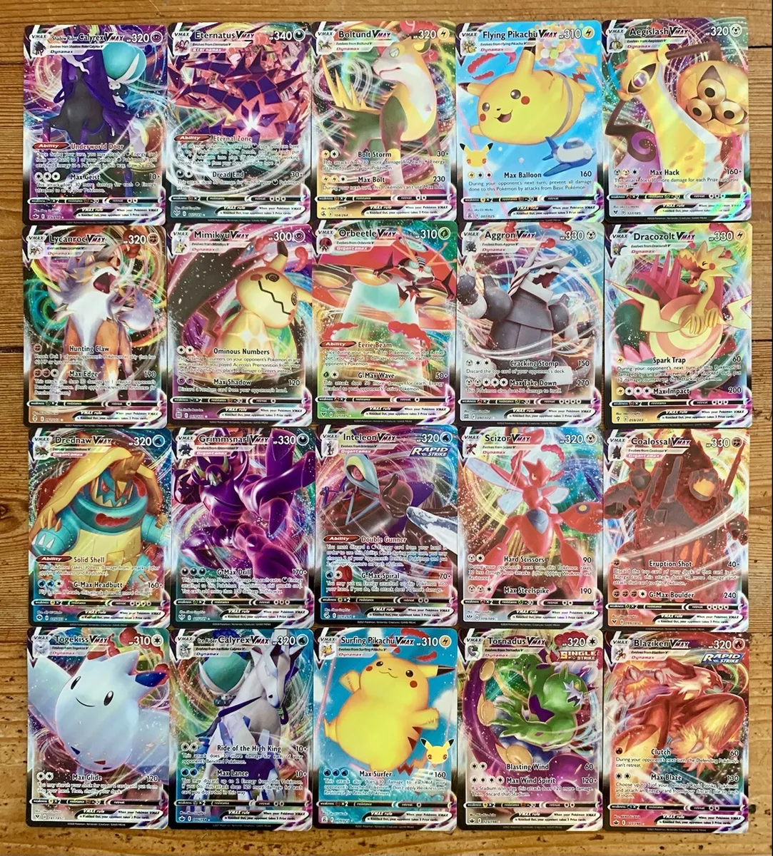 Vmax Pokeman Cards 