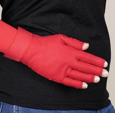 RED Graduated Compression Glove by LYMPHEDIVAS, ANY SIZE & LEVEL, New