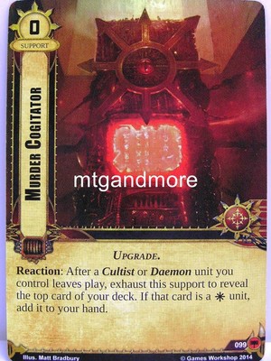 Warhammer 40000 Conquest LCG - Murder Cogitator  #099 - Base Set