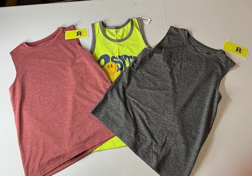 New with Tag Old Navy& All In Motion Boys Tank Tops Size S (6-7) Lot of 3
