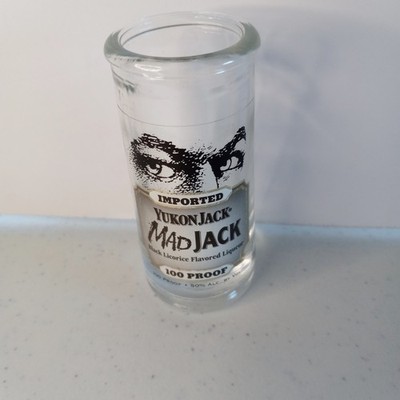 Yukon Jack MAD JACK Tall Double Shot Glass - Holds 2 oz.