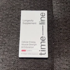 Time-Line Longevity Supplement Mitopure Urolithin A 60ct Exp 06/26