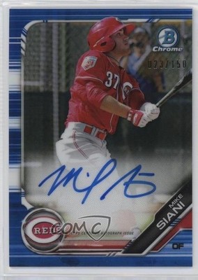 2019 Bowman Chrome Prospects Blue Refractor 23/150 Mike Siani #CPA-MS Auto q3o