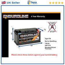 Battery fits BMW i3 335D 523 528 535D 320 728 330D 525 325D 520 019 New