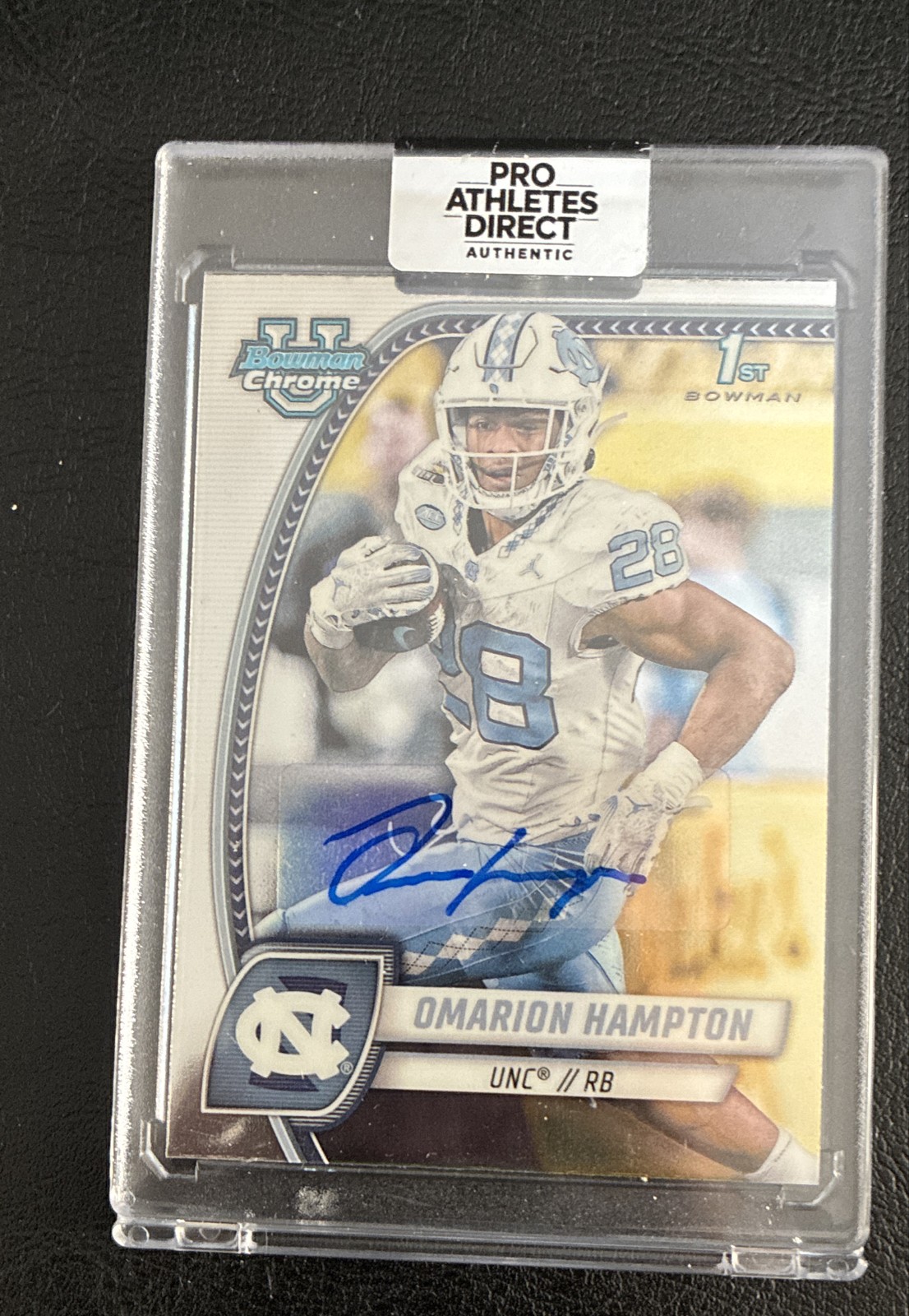 2024 Bowman University Chrome - Chrome Prospect Omarion Hampton auto