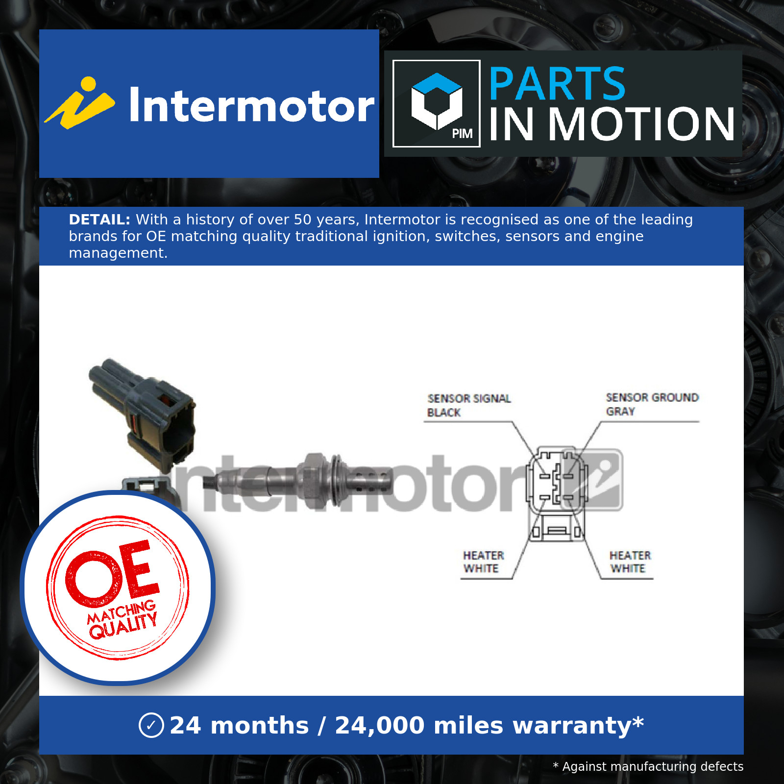 Lambda Sensor fits SUZUKI SWIFT RS 416 1.6 Pre Cat 2006 on M16A Oxygen Quality - Image 2
