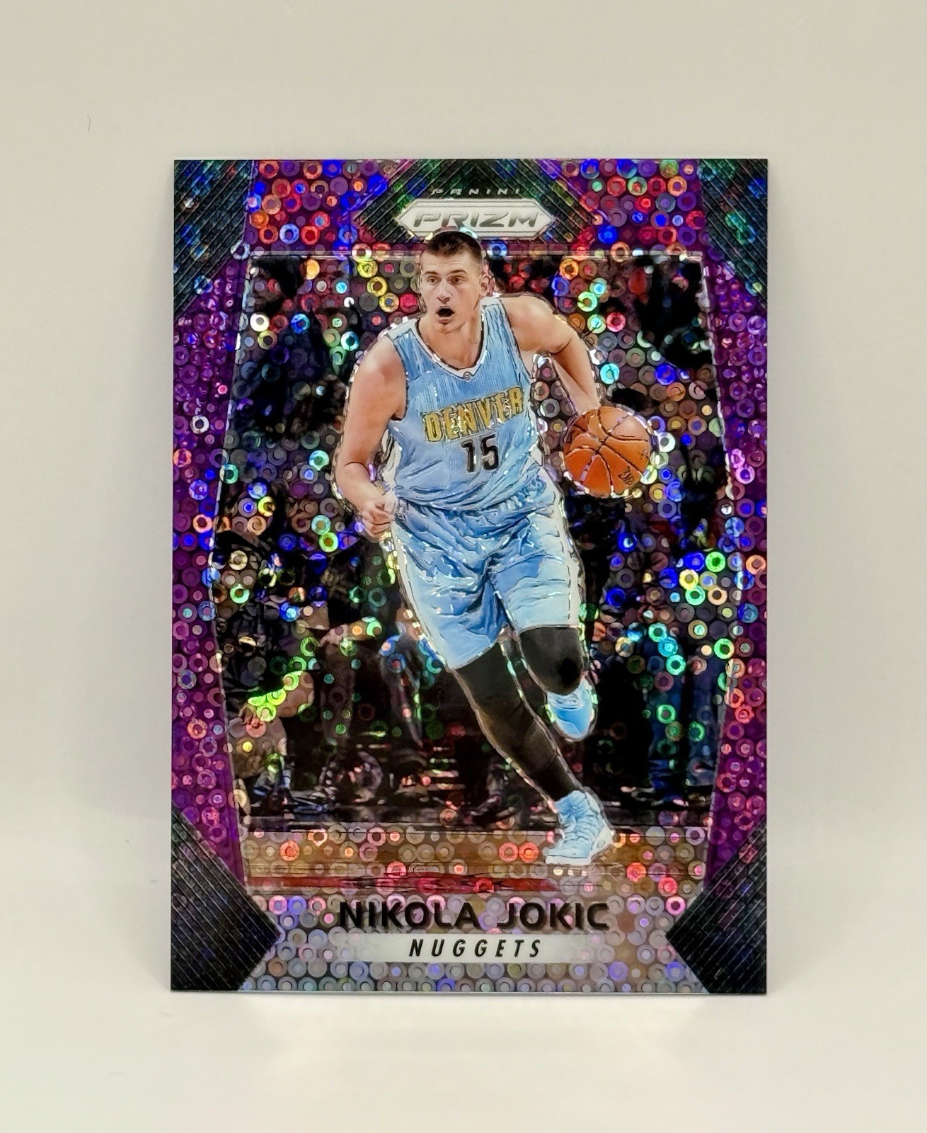 2017-18 Panini Prizm FAST BREAK PURPLE /75 #166 Nikola Jokic Nuggets