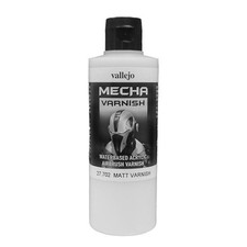 Vallejo Mecha Acrylic Matt Varnish 200ml for Brush or Airbrush