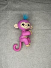 Wowwee Fingerlings Pink Monkey Blue Hair 2016 TESTED WORKS