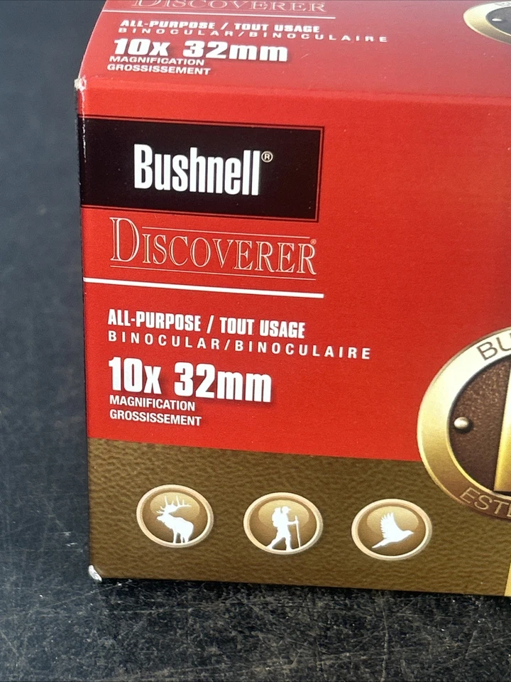 BUSHNELL DISCOVERER BINOCULARS 10 X 32, 240 ft @ 1000 yds. New In Box w/case - Image 2 of 4