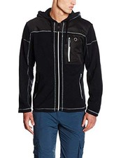 Gregster Men's Jacket Fleece Jacket Outdoor Jacket, Black, S