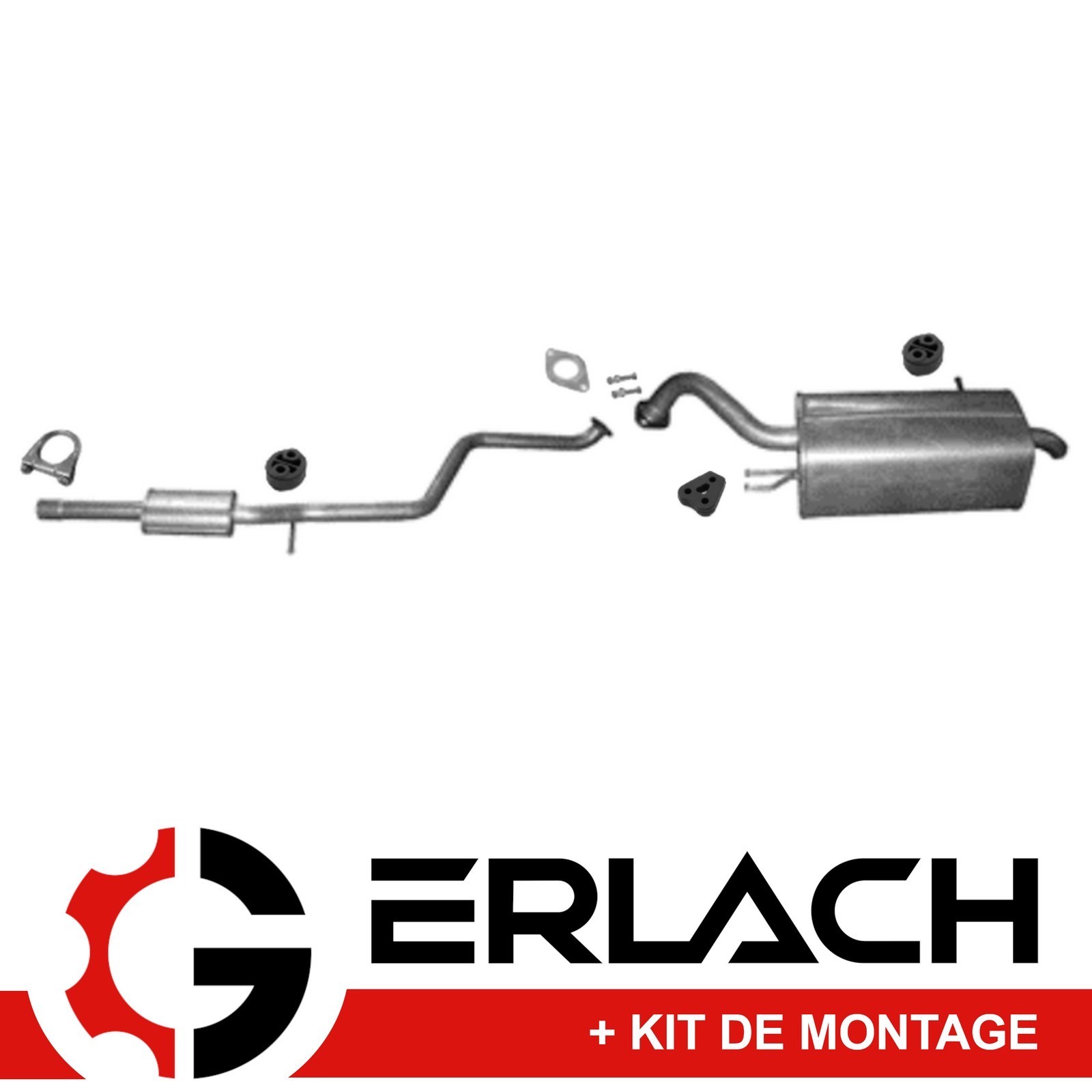 Silencieux echappement Kia Carens 4 essence pot de detente 1.6Gdi 7985
