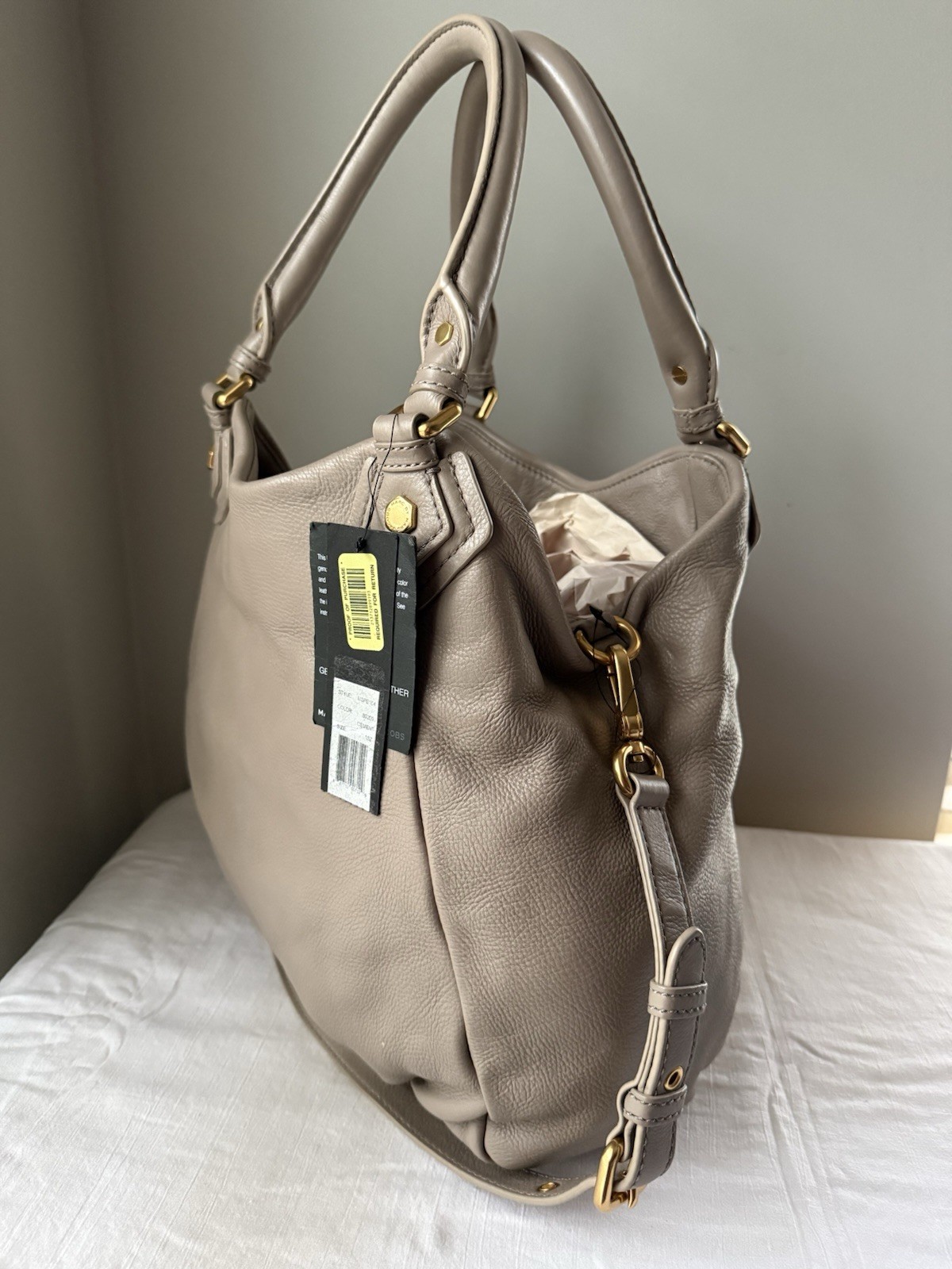 NWT 100percent Auth Marc Jacobs Classic Q Fran (Original Version), Cement SOLD & RARE! image 9