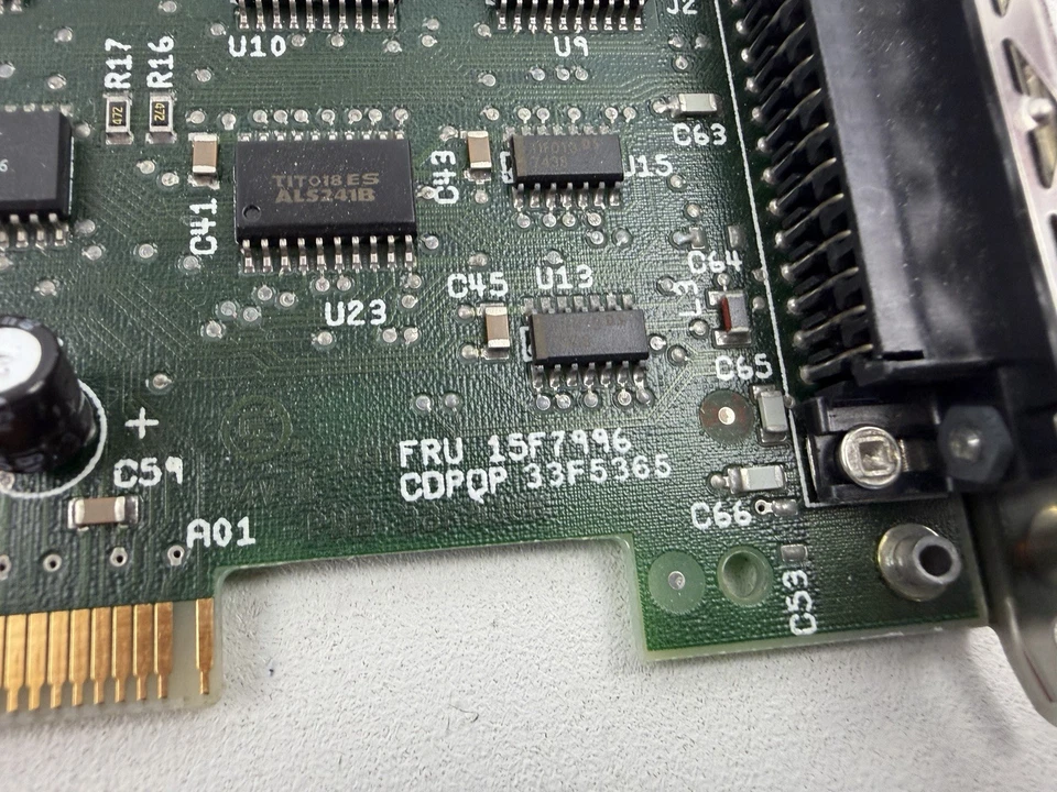 Vintage IBM PS/2 15F7996 33F5365 Microchannel Diskette Floppy Drive Adapter - Image 4 of 4