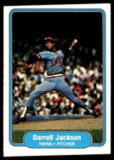 Darrell Jackson 1982 Fleer #555 Twins MLB READ FREE SHIPPING AutographDen