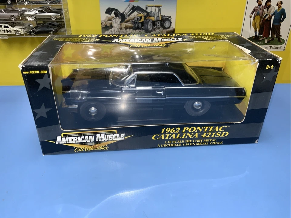 AMERICAN MUSCLE ERTL 1962 PONTIAC CATALINA 421SD  "BLACK"   (NEW) - Image 4 of 4