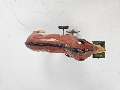 Perro Issmayer con cesta L: accionamiento de movimiento de 15 cm - ¡buen estado original! - Imagen 7 de 8