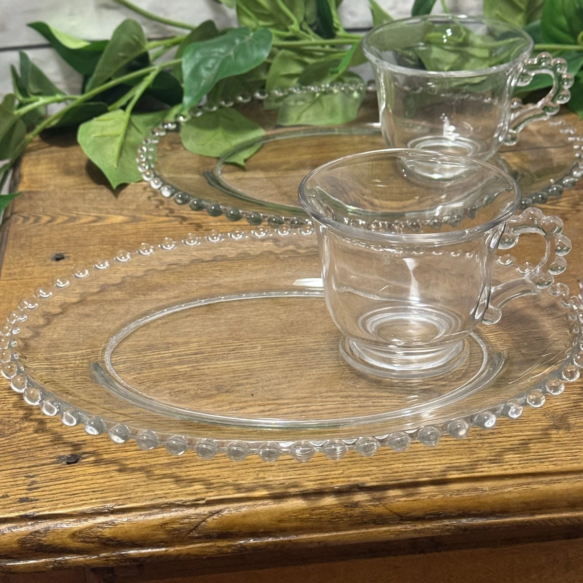 candlewick snack set products for sale | eBay