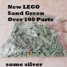 New LEGO Bulk Sand Green Parts 1x1 Tiles Plates Modified Smooth Corner Fun Build