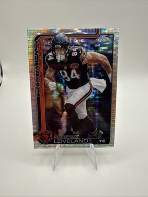 2025 Topps Chrome Colston Loveland Pulsar Refractor RC #345    Chicago Bears