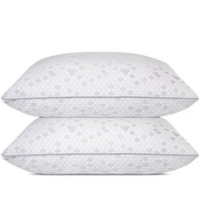 Shredded Memory Foam Pillows Medium Firm Standard Size Pillows 2 PackCouples ...