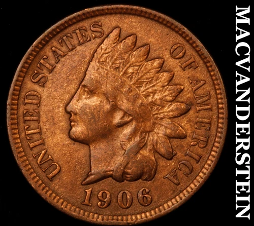 1906 Indian Head Cent- Extra Fine Semi Key Better Date #i3592