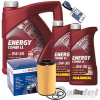 Bosch ÖLfilter + 7L Mannol 5W30 FüR Mercedes C+E+A-KLASSE W205 W212 W176 Vito
