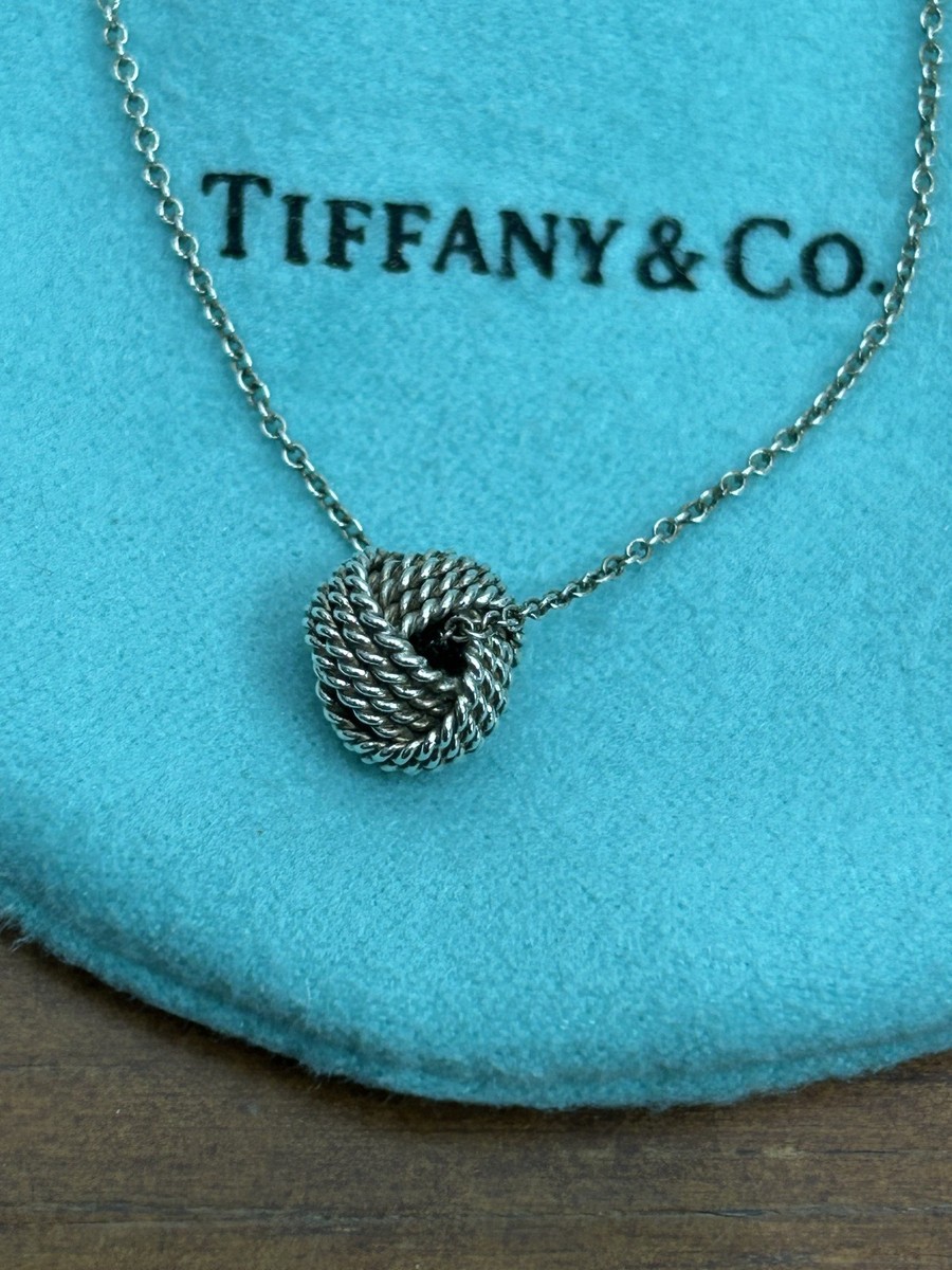 TIFFANY & CO. Twisted Rope Knot Ball Pendant 16