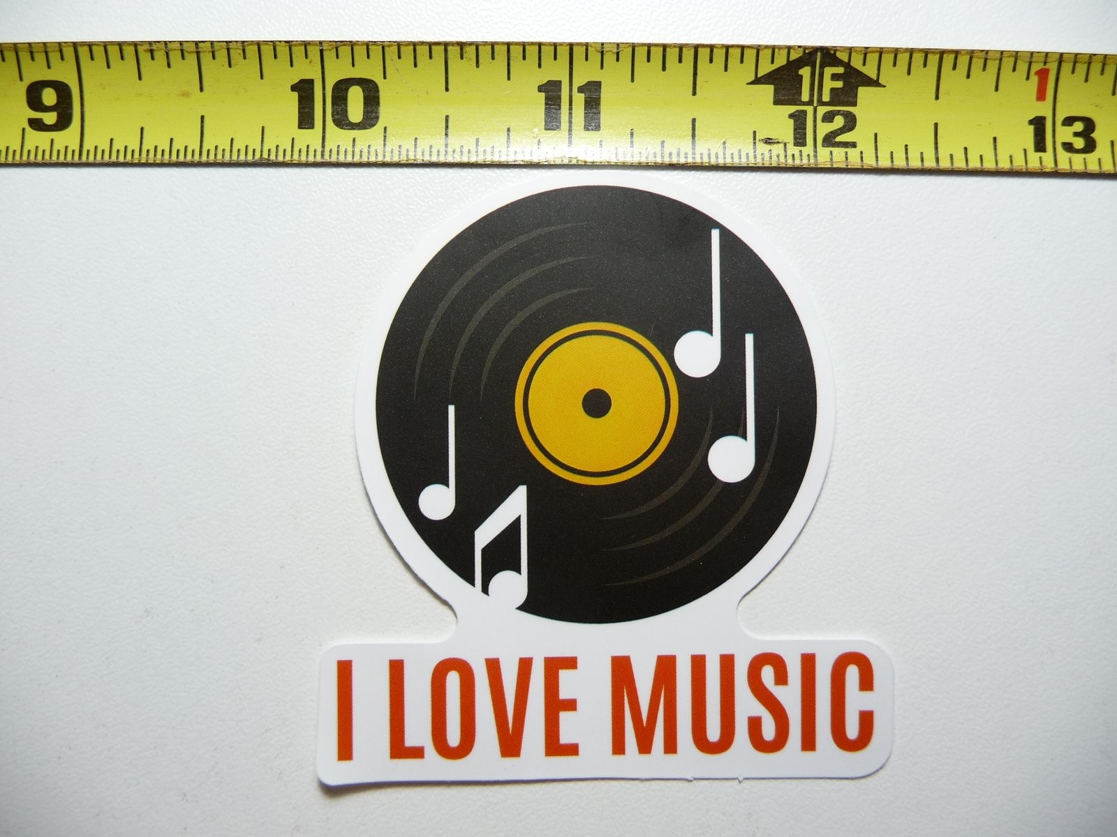 Music Lover Vinyl Record Sticker Decal for Bands & Musicians