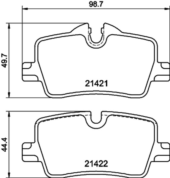 Hella Pagid Bremsbelagsatz Scheibenbremse 8DB 355 040-681 FüR BMW 3Er G20 G80-image