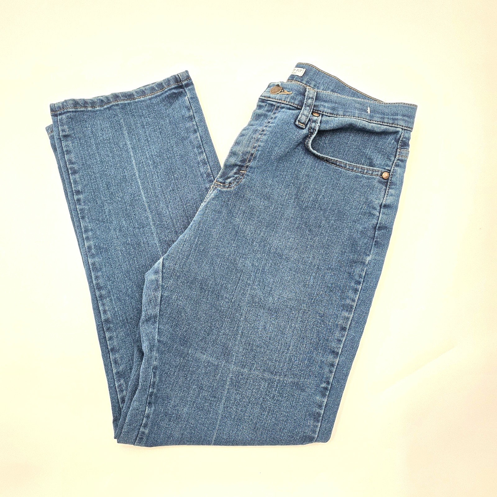 Lee Blue Relaxed Fit Denim Jeans Pants 8 Petite image 4