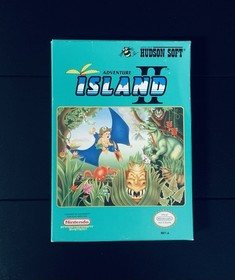 Adventure Island II 2 Nintendo NES CIB Complete Box Manual Nintendo