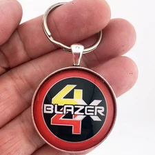 Chevrolet Chevy 4 x 4 Blazer Wheel Center Cap logo Emblem Keychain Reproduction