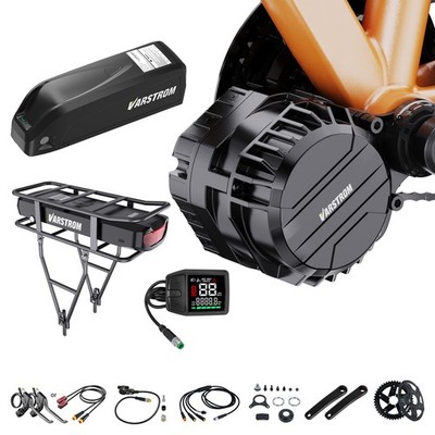 Varstrom 48V750W68-73mm Mid Drive Motor Kit EBike Conversion Kits & DZ41 Display