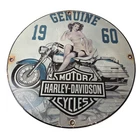 Vintage Harley Davidson Motorcycles Sign - Gas Pump Advertisement Porcelain Sign