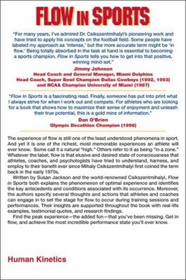 Flow in Sports Paperback Susan, Csikszentmihalyi, Mihaly Jackson