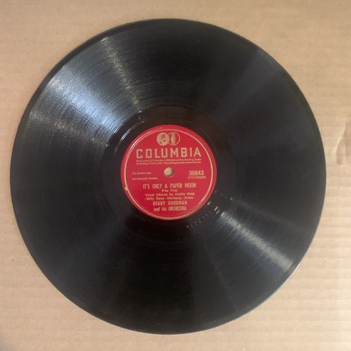Benny Goodman, 78rpm, V+, It's Only A Paper Moon (Repress) - Picture 1 of 2