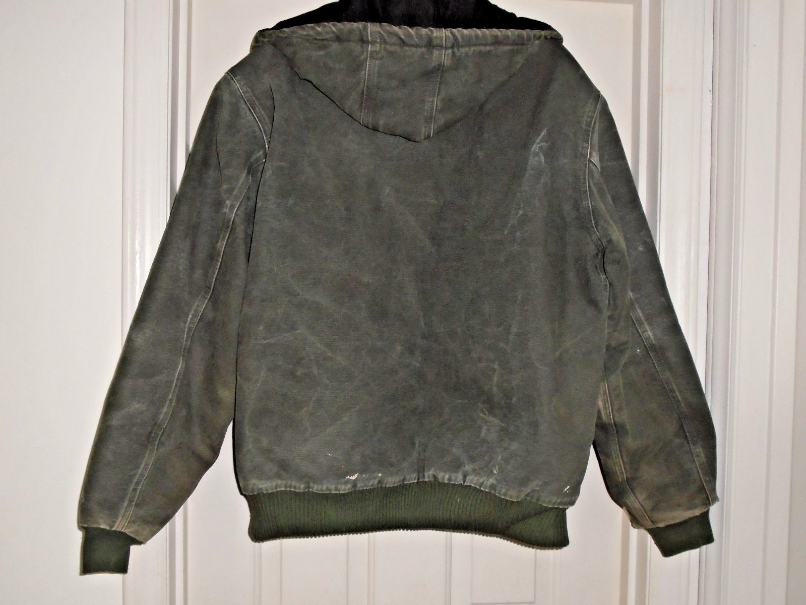 VTG Carhartt J130 MOS Jacket Hooded Moss Green Large … - Gem