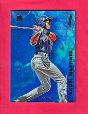 ANGEL MARTINEZ 2021 Topps Bowman Inception Initiation BLUE FOIL /99 # 87 Indians