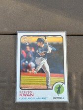 2022 Topps Heritage High Number #562 Steven Kwan - Cleveland Guardians RC ROOKIE