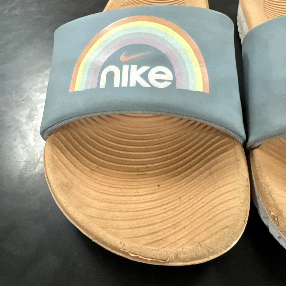 AN Kawa Rainbow Slides Jóvenes Niños 5Y - Rosa/Azul - DM1251-400 Foto 2 de 4